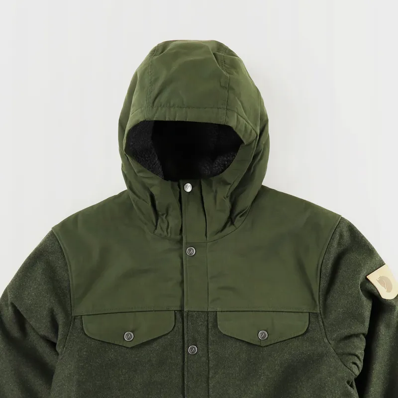 Fjallraven Greenland Re-Wool Jacket Deep Forest-2