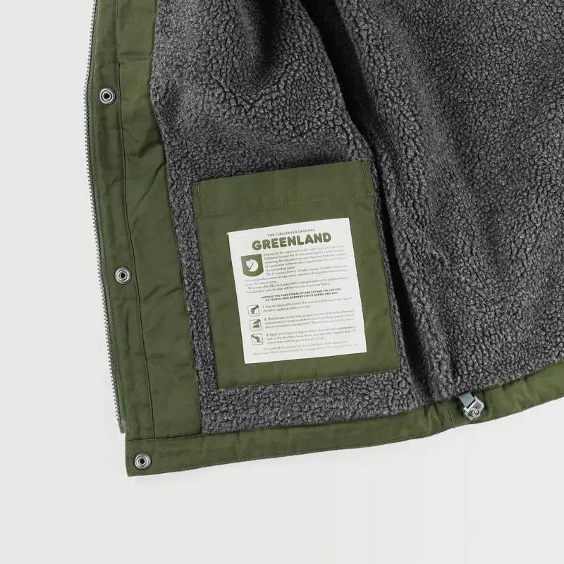 Fjallraven Greenland Re-Wool Jacket Deep Forest-5