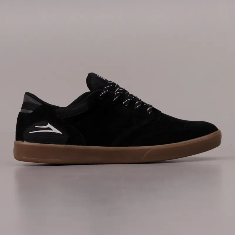 Lakai Footwear Mens Guy Mariano Skatboarding Shoes Black Gum