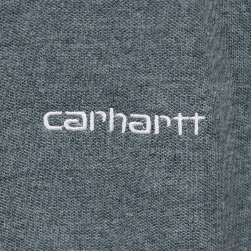 Carhartt Gym Jacket - Conifer Heather and White-2