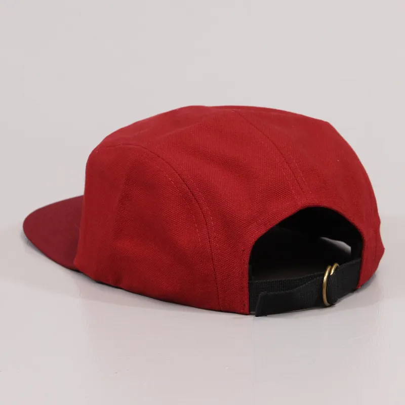 Brixton Haft Five Panel Cap Burgundy-2