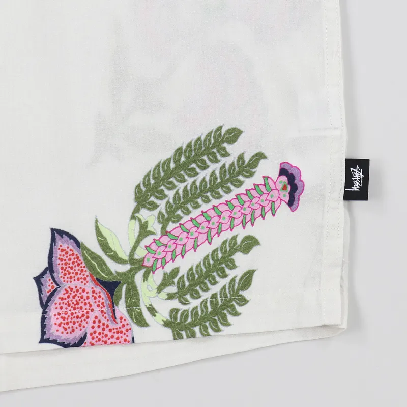 Stussy Hana Printed Short Sleeve Shirt White-2