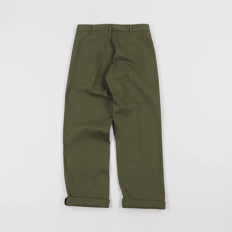 Norse Projects Harri Service Twill Trousers Sitka Green