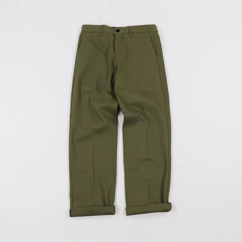 Norse Projects Harri Service Twill Trousers Sitka Green-4