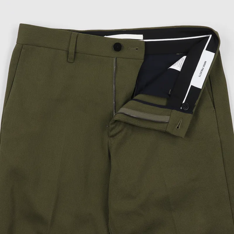 Norse Projects Harri Service Twill Trousers Sitka Green-1