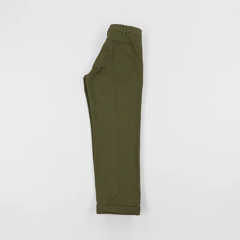 Norse Projects Harri Service Twill Trousers Sitka Green-2