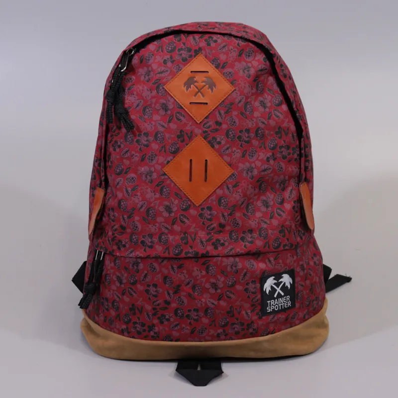 Trainer Spotter Hawaiian Grenade Daypack Bag Red
