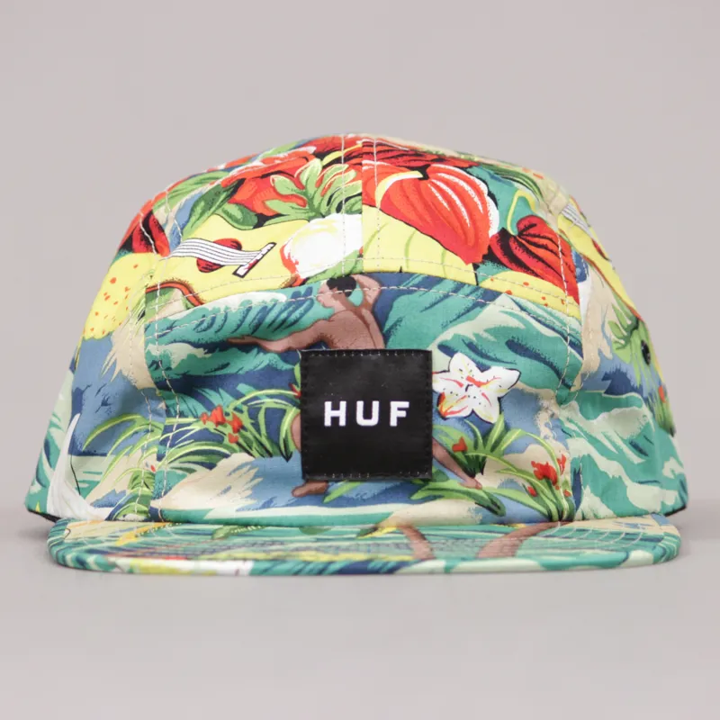 Huf Hawaiian Volly 5 Panel Cap - Tropical-1
