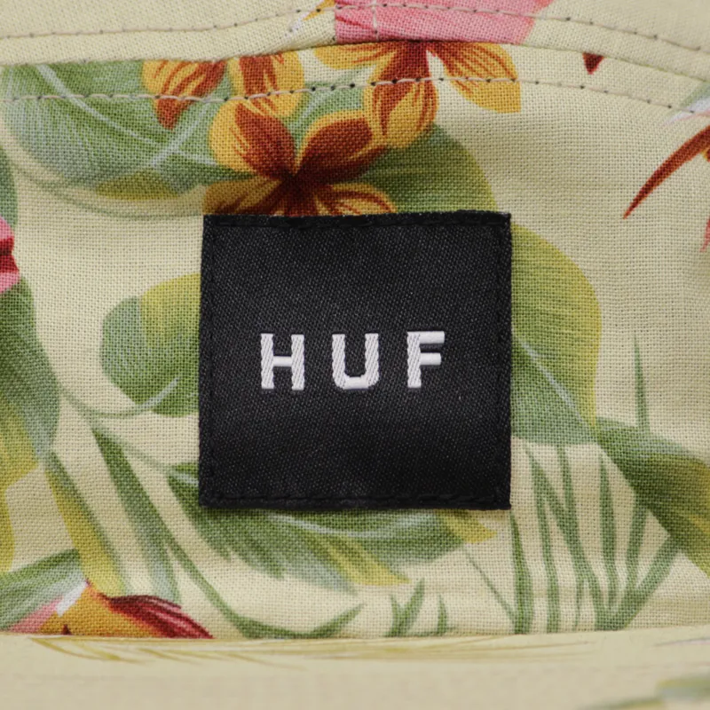 Huf Hawaiian Volly 5 Panel Cap - Cream Blossom-2