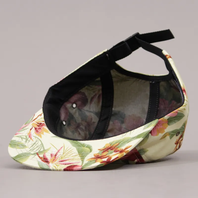 Huf Hawaiian Volly 5 Panel Cap - Cream Blossom-5