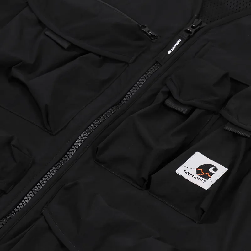 Carhartt WIP Mens Technical Utility Hayes Vest Gilet Black