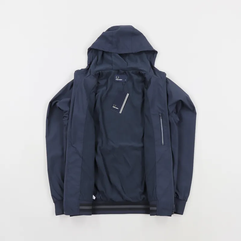 Fred Perry Hooded Brentham Jacket Dark Airforce-2