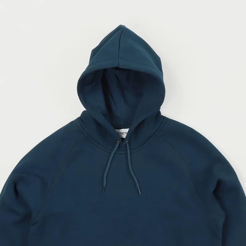 Carhartt WIP Hooded Chase Sweat Duck Blue Gold-1