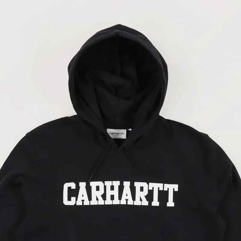 Carhartt WIP Hooded College Sweat Black White-1