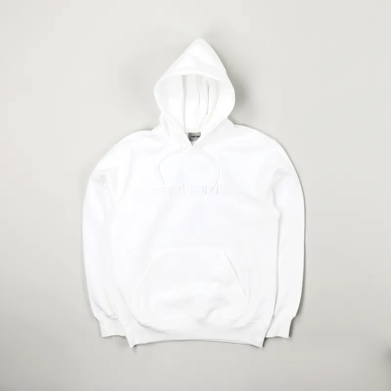 Carhartt WIP Hooded Carhartt Sweat White
