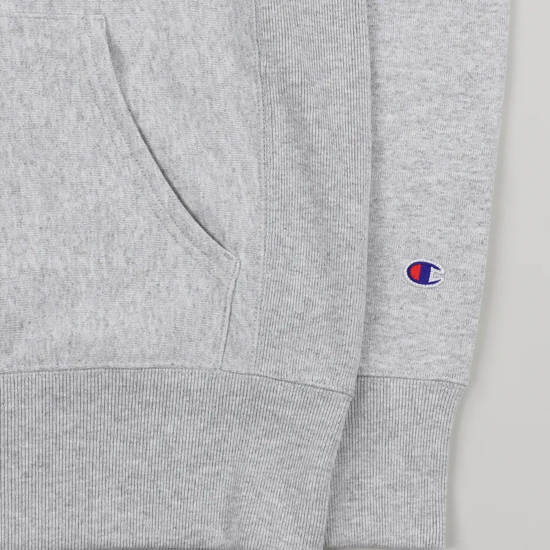 Champion Reverse Weave Hooded Sweatshirt Grey Heather-2