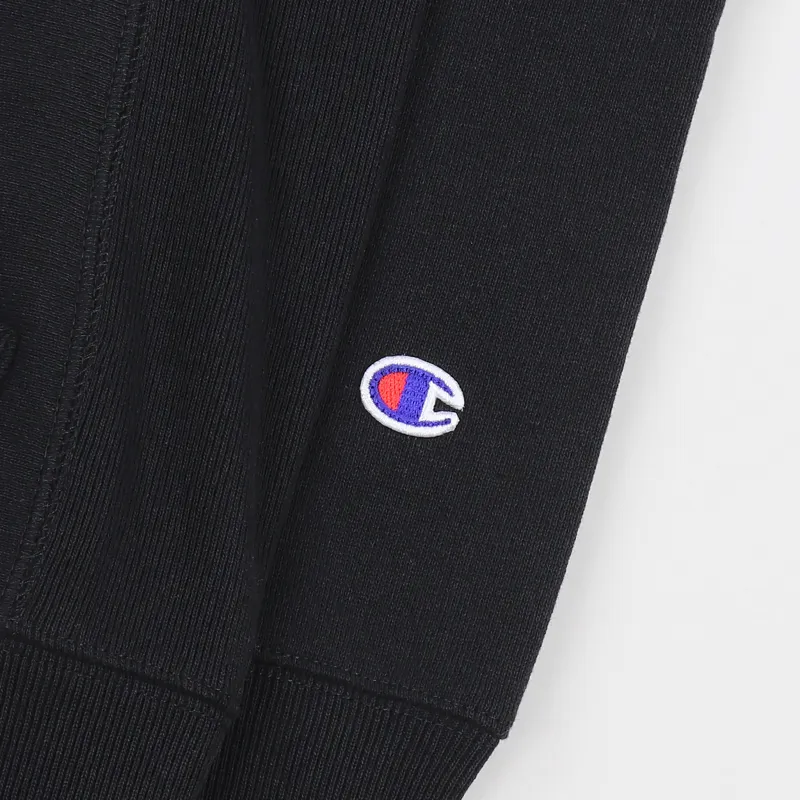 Champion Reverse Weave Winter Weight Pullover Hoodie Black-2