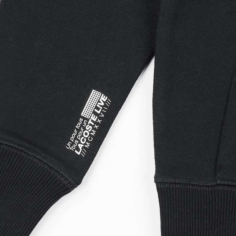 Lacoste LIVE Full Zip Sweatshirt Black-4