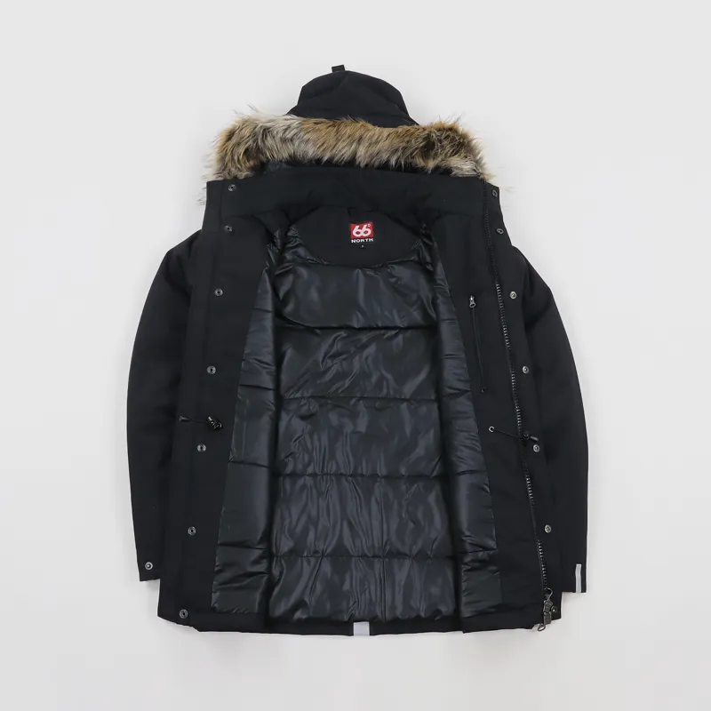 66 North Hekla Classic Parka Black-5