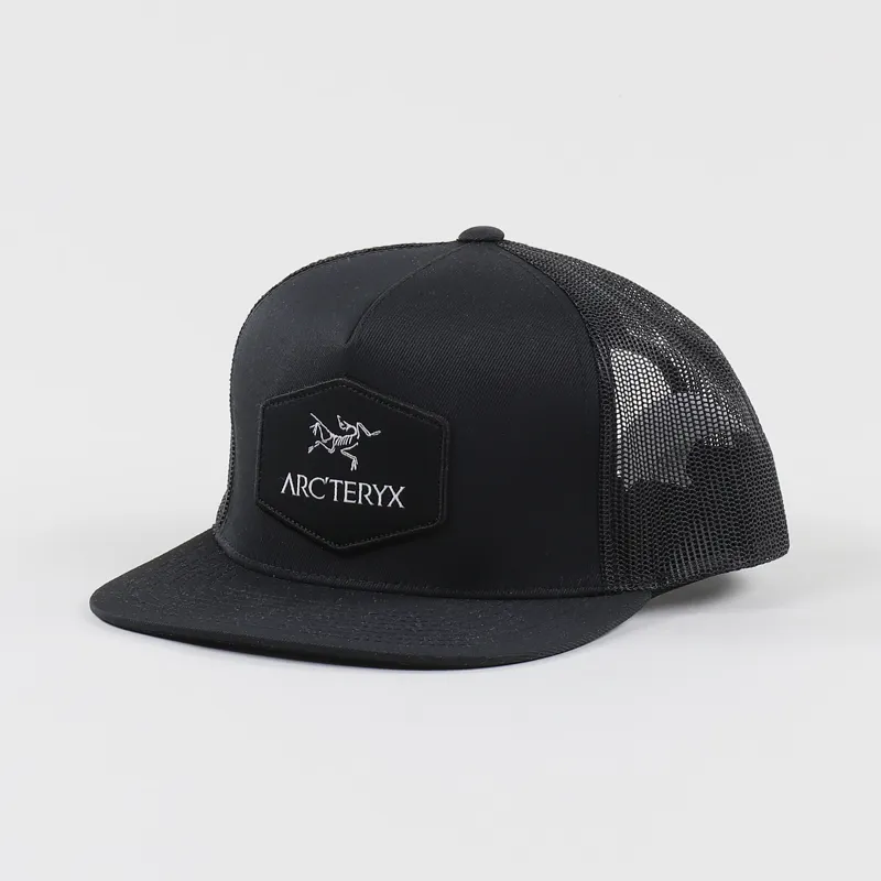 Arcteryx Hexagonal Patch Trucker Hat Black