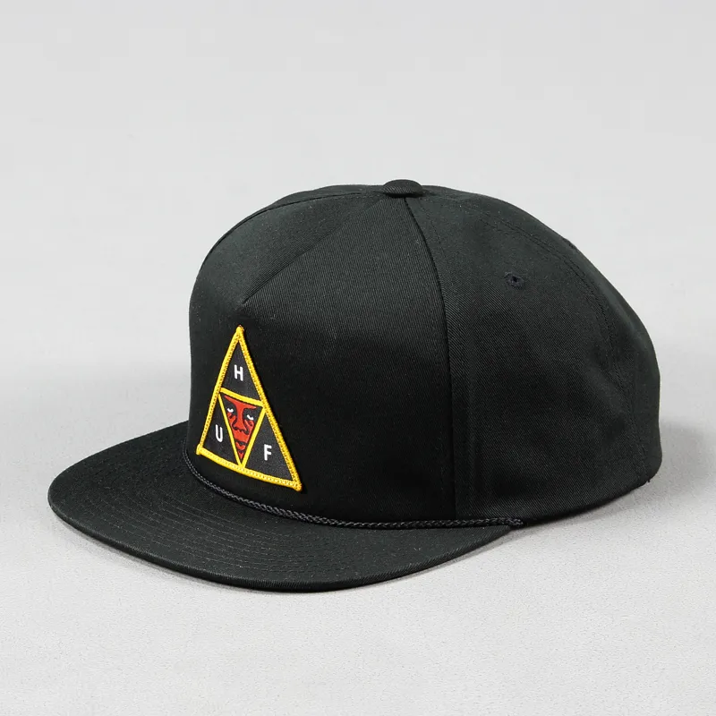Huf x Obey Snapback Cap Black