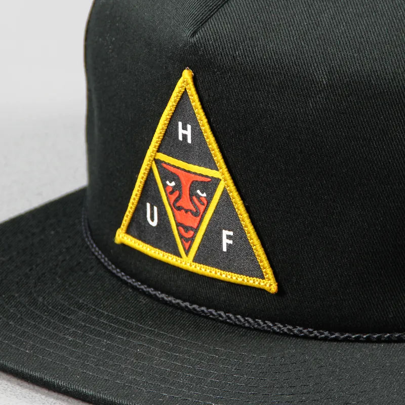 Huf x Obey Snapback Cap Black-1