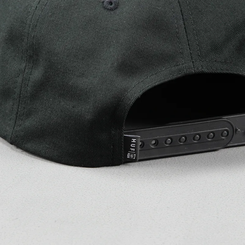 Huf x Obey Snapback Cap Black-3