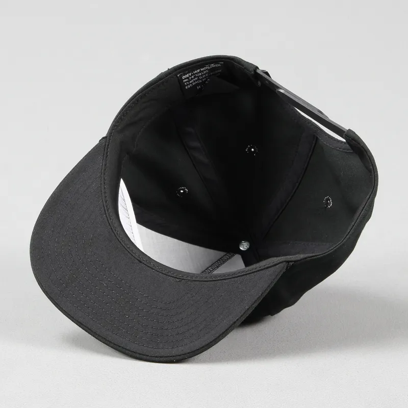 Huf x Obey Snapback Cap Black-4