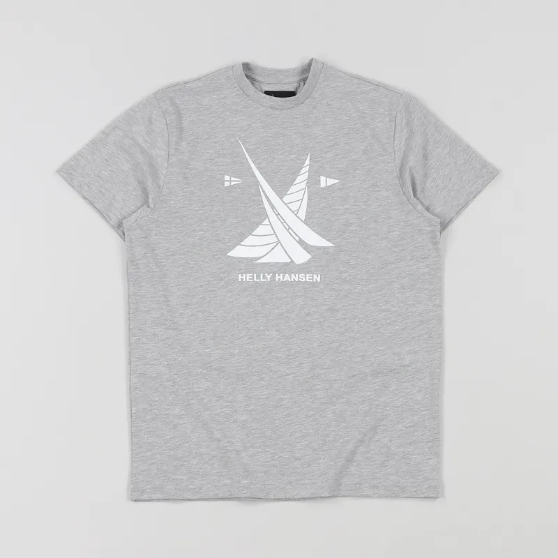 Helly Hansen Crew T Shirt Light Grey