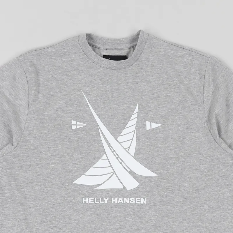 Helly Hansen Crew T Shirt Light Grey-1