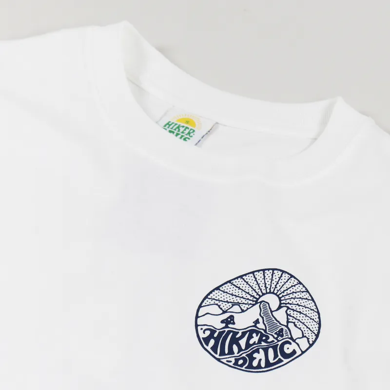 Hikerdelic Core Logo T Shirt White Navy-4