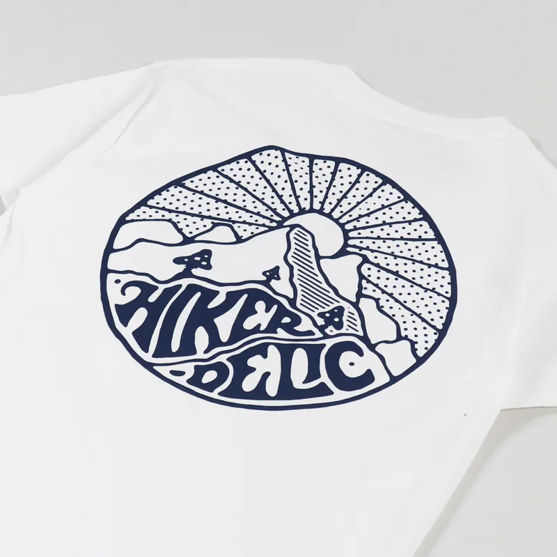 Hikerdelic Core Logo T Shirt White Navy-2