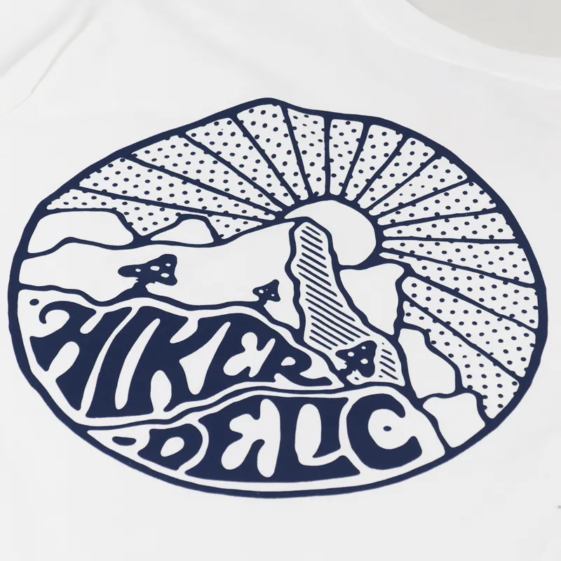 Hikerdelic Core Logo T Shirt White Navy-5