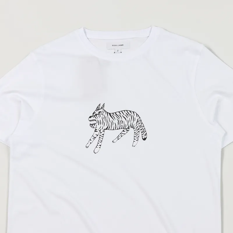 Soulland Hill T Shirt White-1