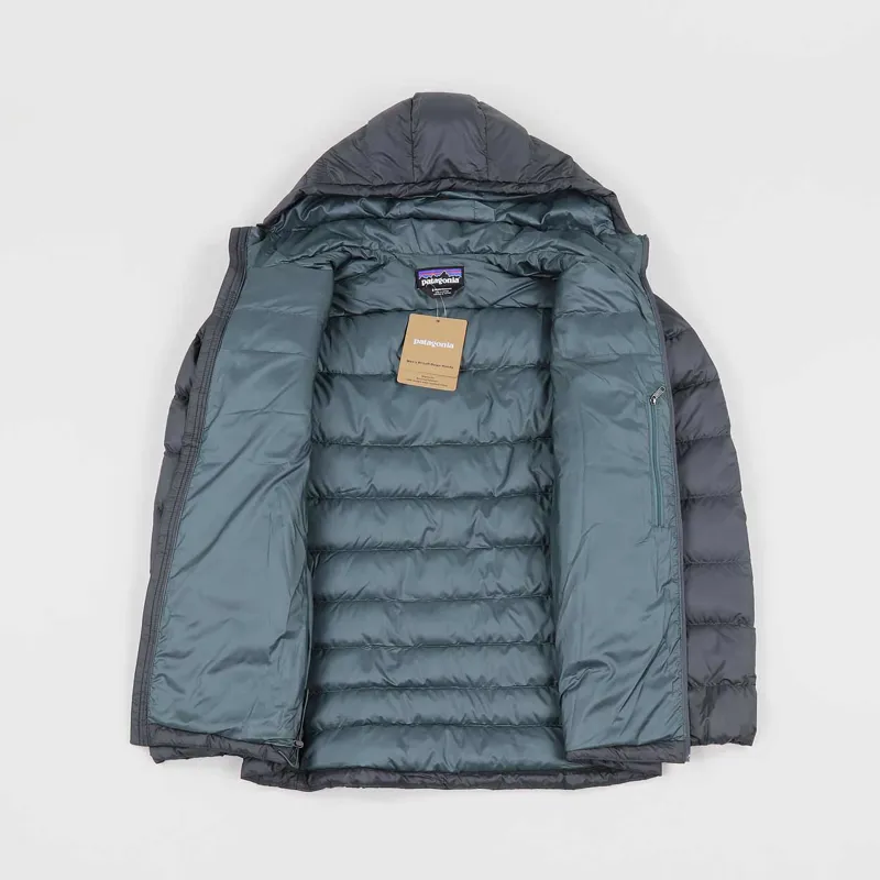 Patagonia Hi Loft Down Hoody Forge Grey Nouveau Green-2