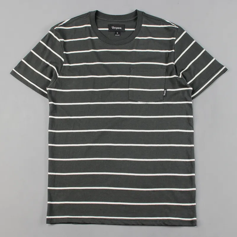 Brixton Hilt Pocket T Shirt Wash Black