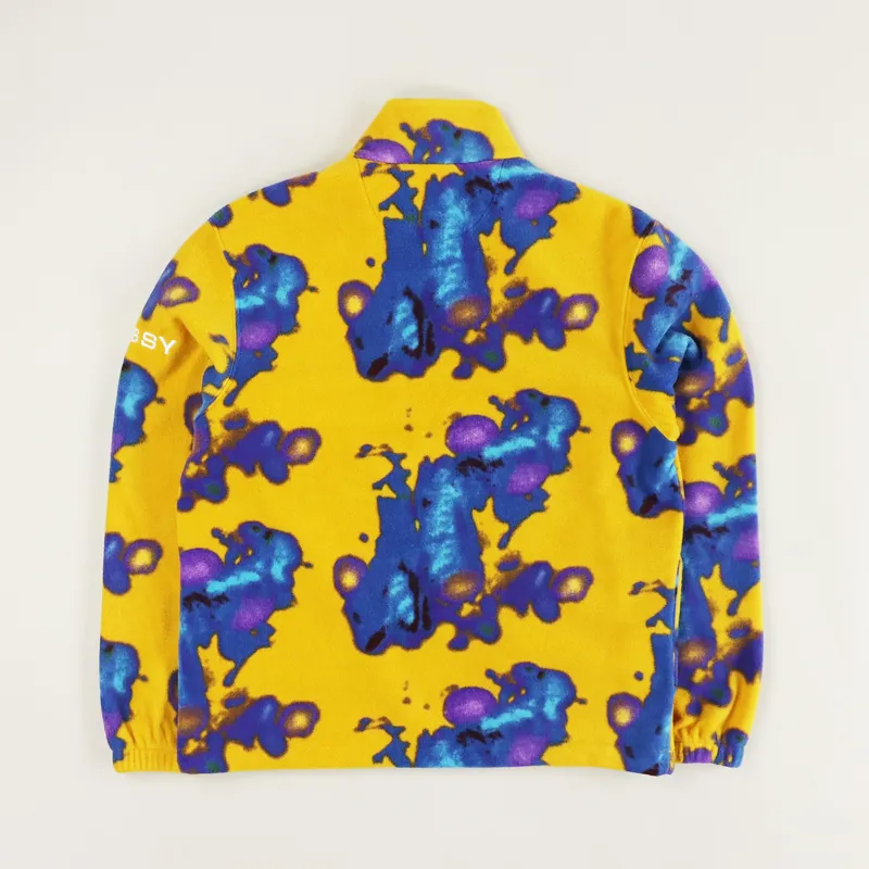 Stussy Half Zip Polar Mock Fleece Tie Dye-4