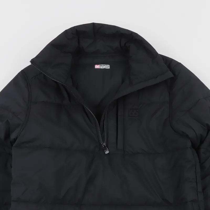 66 North Icelandic Outerwear Holar Pullover Anorak Jacket Black