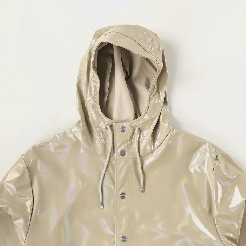 Rains Holographic Jacket Beige