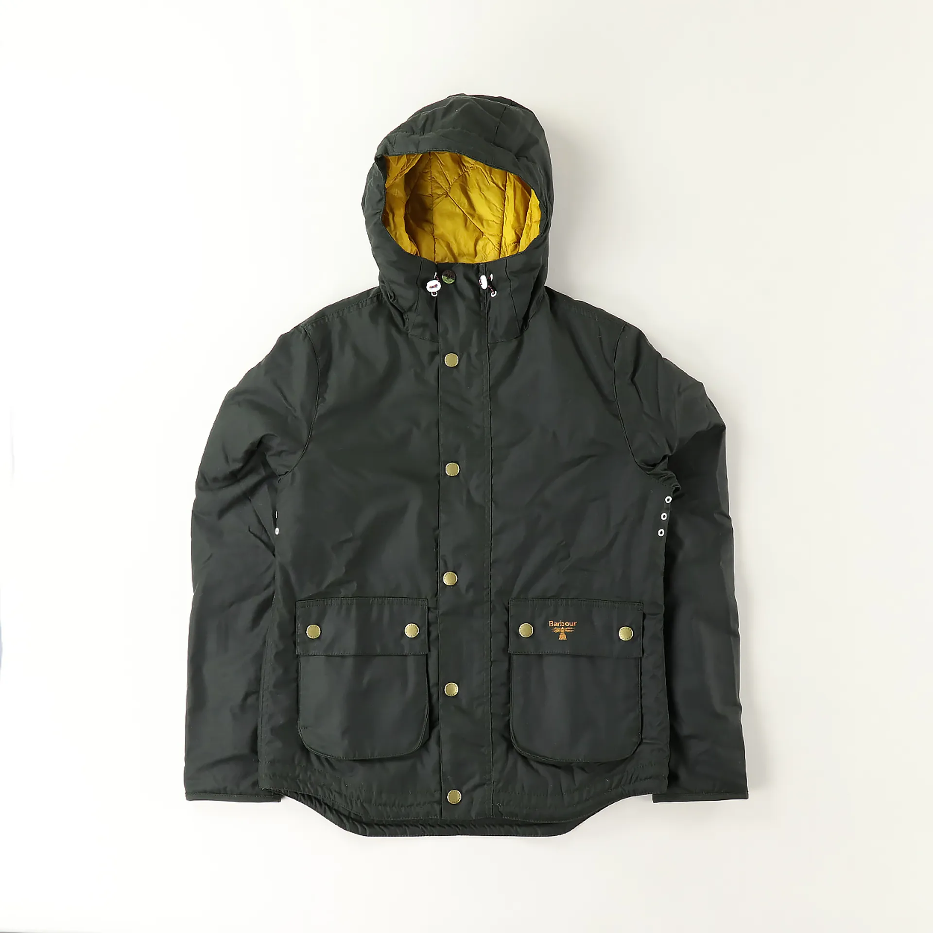 Barbour Beacon Mens Hooded Reelin Waxed Cotton Jacket Sage Green