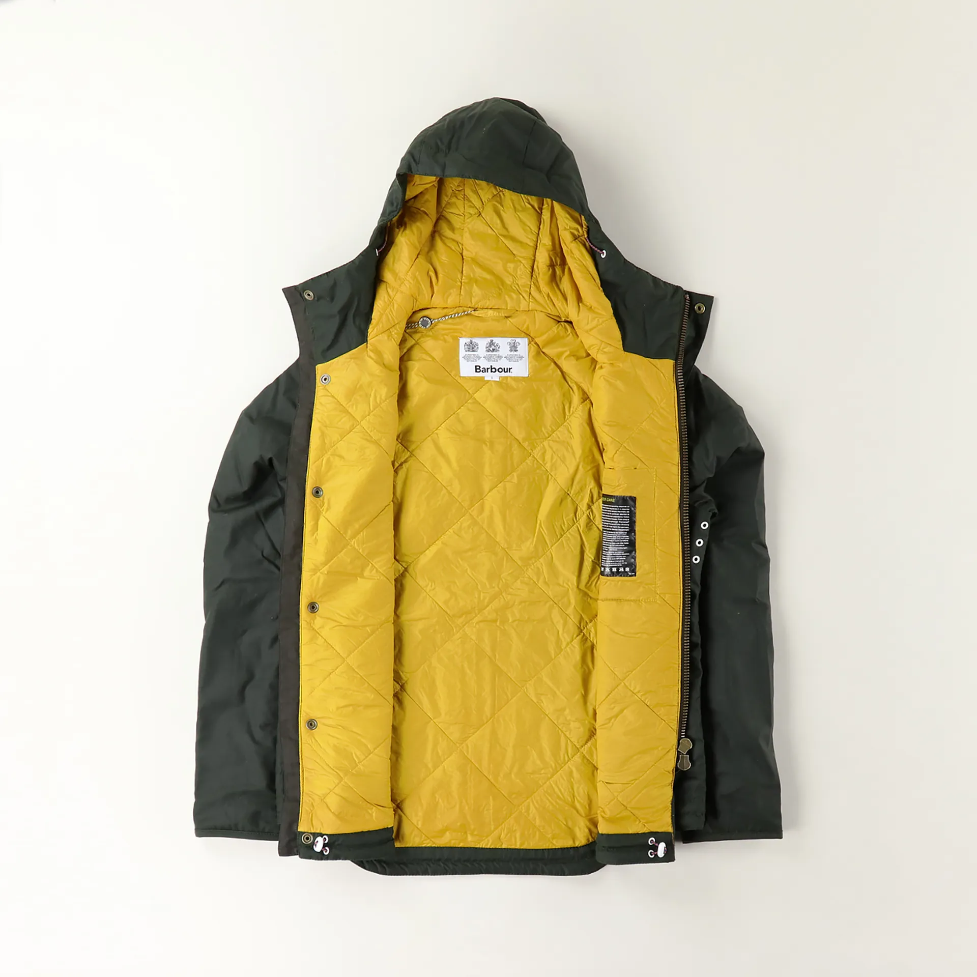 Barbour Beacon Mens Hooded Reelin Waxed Cotton Jacket Sage Green