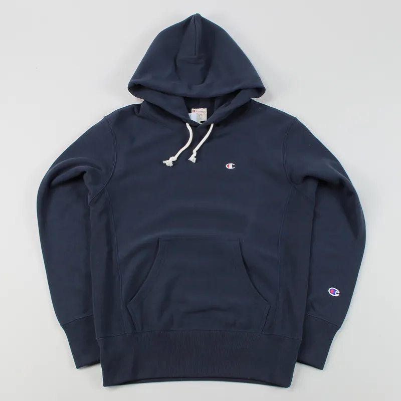 Champion Hooded Sweatshirt Navy Blue