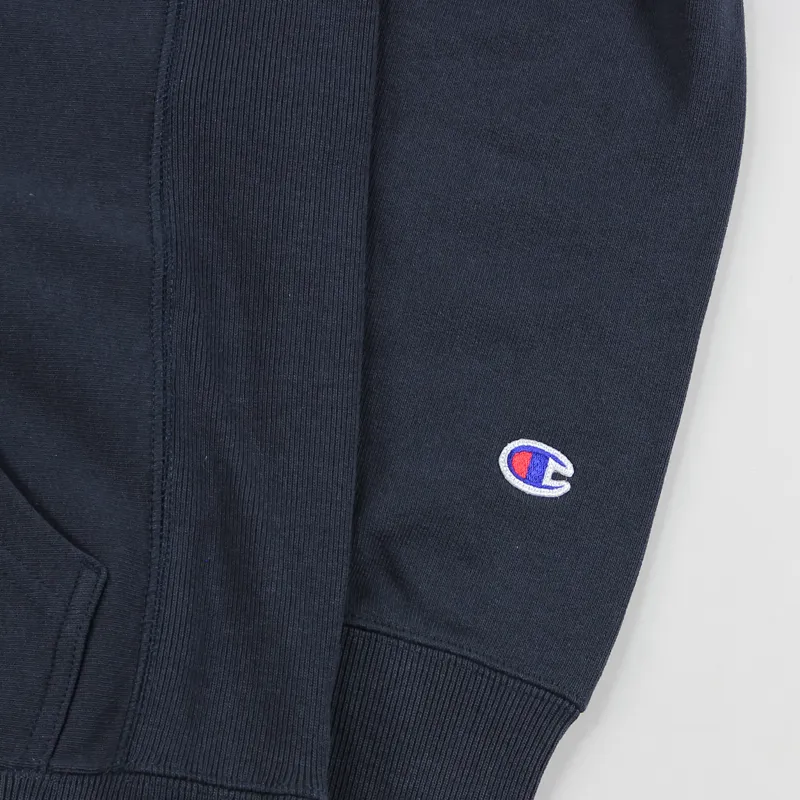 Champion Hooded Sweatshirt Navy Blue-2