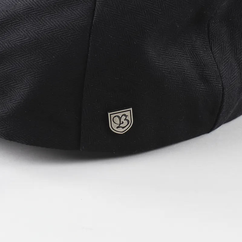 Brixton Hooligan Flat Cap Black-2