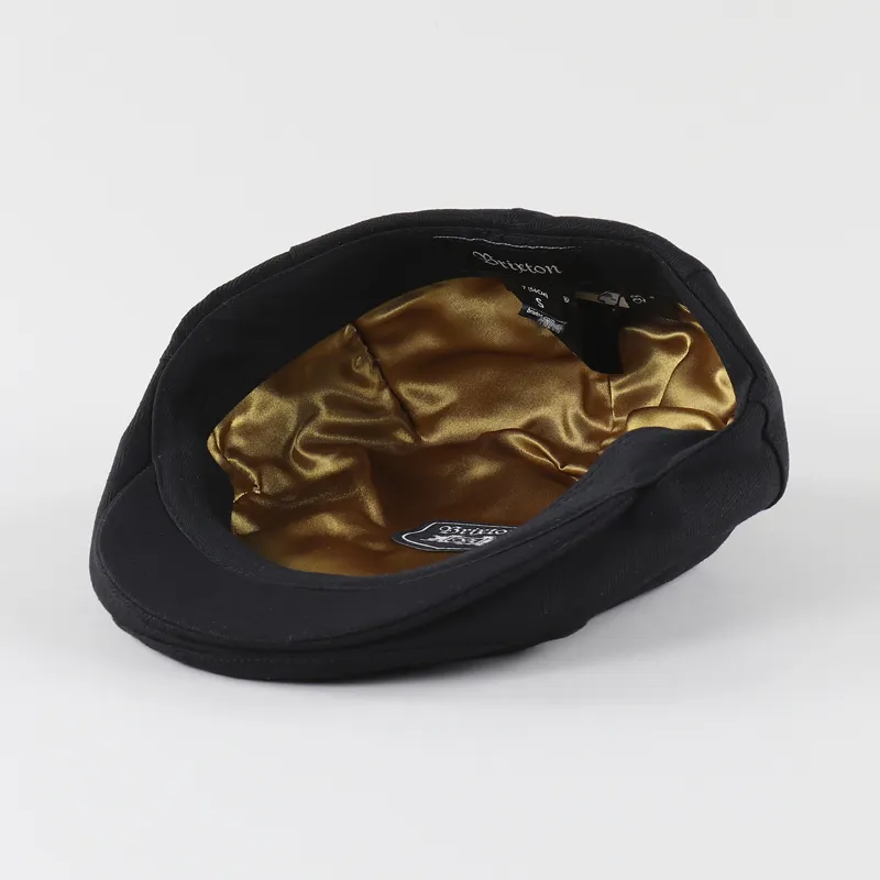 Brixton Hooligan Flat Cap Black-3