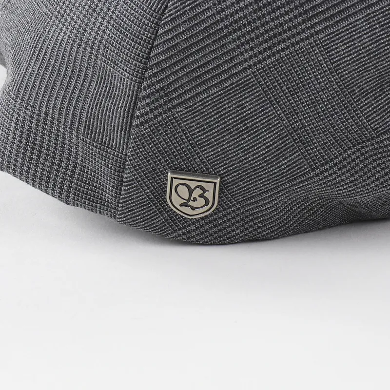 Brixton Hooligan Flat Cap Black Dark Grey-2