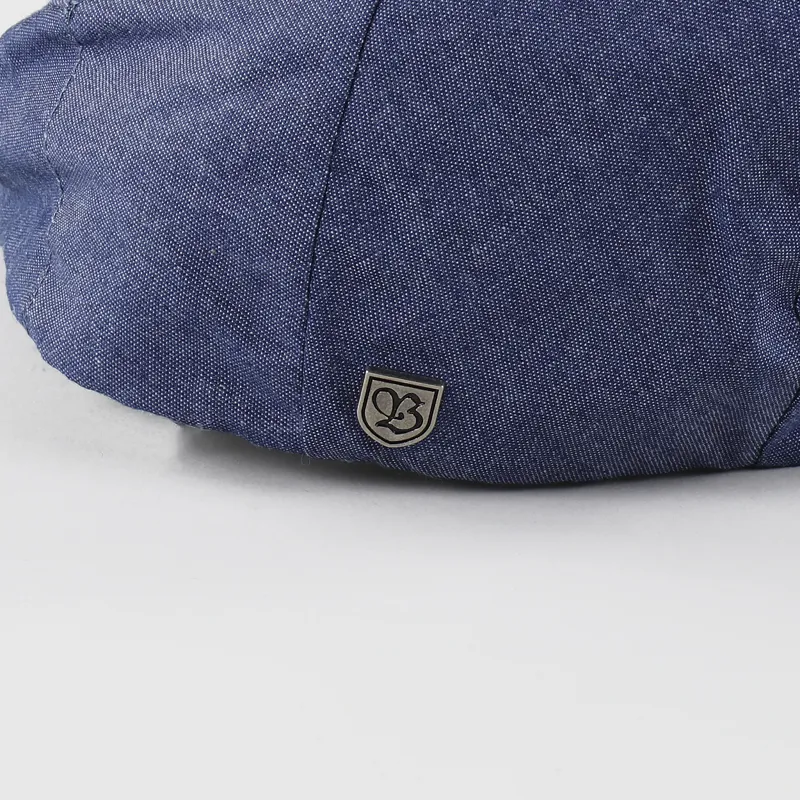 Brixton Hooligan Flat Cap Blue Chambray-2