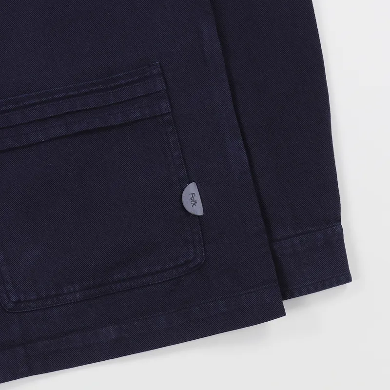 Folk Horizon Jacket Indigo Twill-2