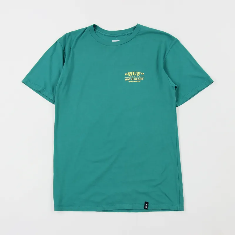 Huf Hot And Ready T Shirt Deep Jungle-1
