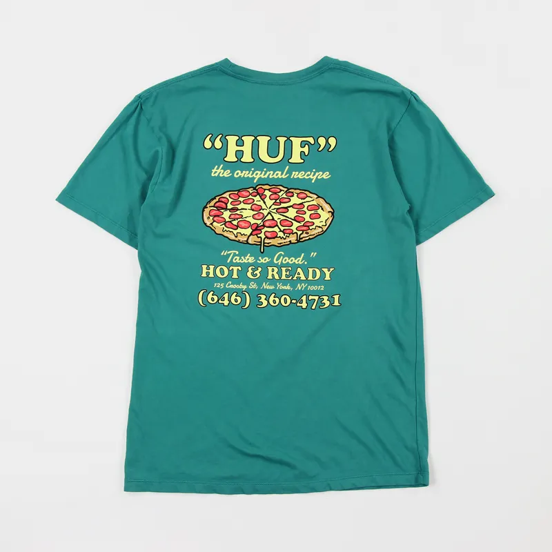 Huf Hot And Ready T Shirt Deep Jungle